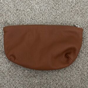 BAGGU Tan Leather Pouch